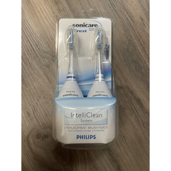 Philips Crest Sonicare IntelliClean System 2 Replacement‎ Brush Heads HX8002 - Picture 1 of 8